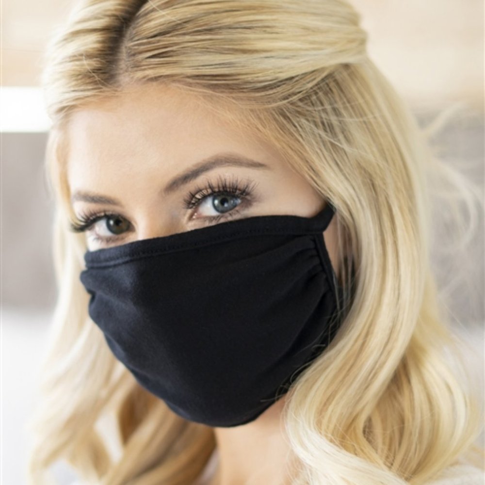 2 for $20! Black print face mask